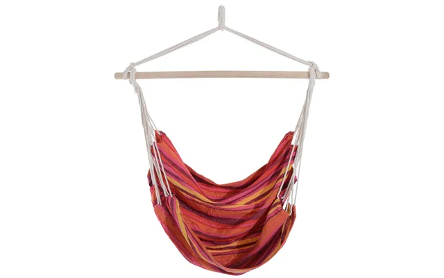 Mcl Outdoor Hanging Rope Chair With Cotton Rope, Garden Hammock Chair With Wooden Support Bar Cotton Cloth, Portable Gar product image