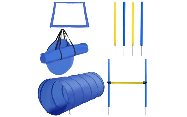 Mcl Pet Agility Training Equipment Dog Play Run Jump Obedience Training Set Adjustable Poles Hurdle Tunnel Pause Box