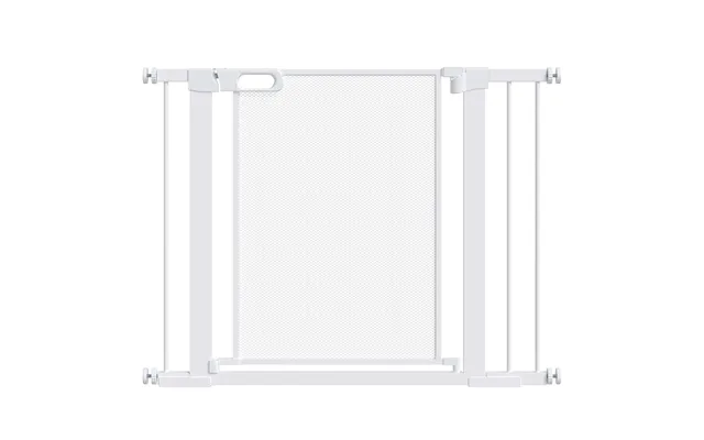 Mcl Pet Safety Gate, For Doorways, Staircases, Hallways, With Extensions Kit, 75-103cm - White