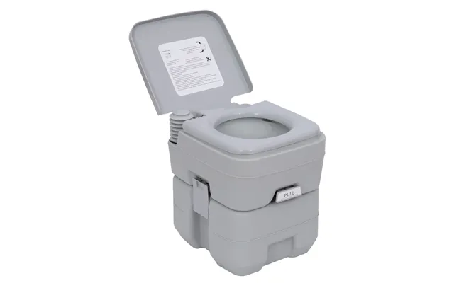 Mcl Portable Camping Toilet - 20l Flushable Porta Potty With 2 Detachable Tanks And Double Seal Valve For Travel Fishing