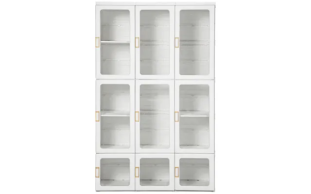 Mcl Portable Clothes Wardrobe For Bedroom, Foldable Clothes Organiser With Cube Storage, Hanging Rods, Magnet Doors, Whi product image