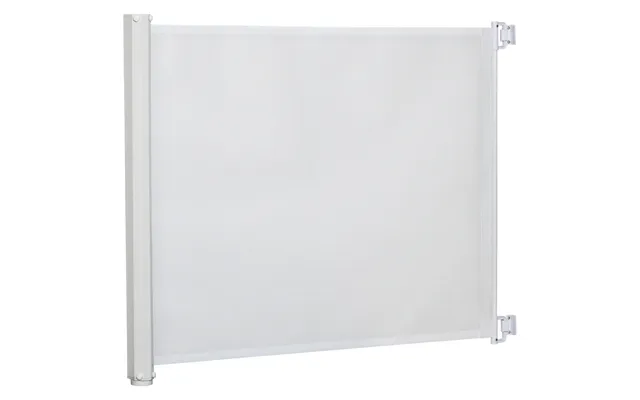 Mcl Retractable Stair Gate, Dog Pet Barrier, For Doorway, Staircase, Hallway - White