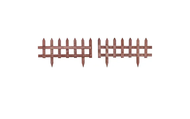 Mcl Set Of 12 Wooden 60cm Garden Fence Pieces - Default Title