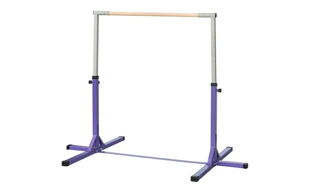 Mcl Steel Frame Adjustable Horizonal Gymnastics Bar For Kids Home Gym Training Purple