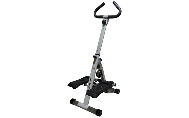 Mcl Stepper W Handle Hand Grip Workout Fitness Machine For Fitness Aerobic Exercise Home Gym Grey