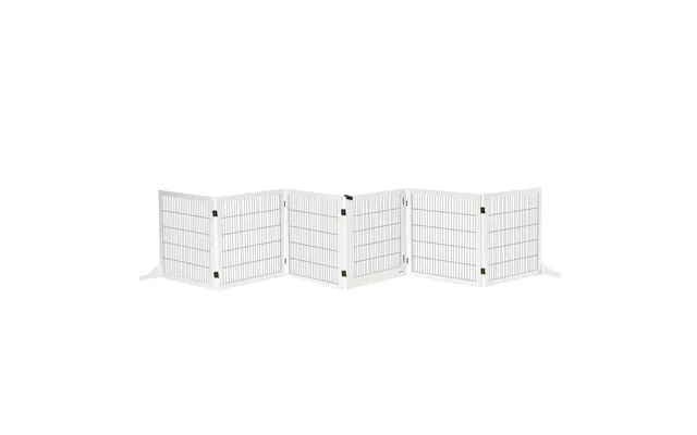 Mcl Wooden Pet Gate - Freestanding Dog Safety Barrier