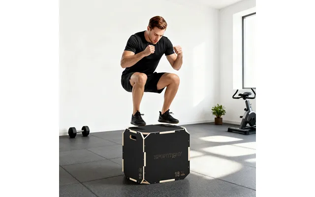 Non-slip Plyo Box - Corner-free Wooden Jump Box