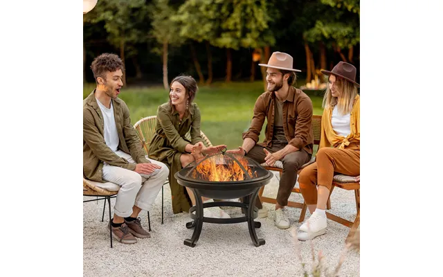 Outdoor Fire Pit - Firepit With Mesh Lid