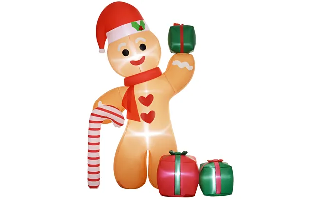 Outsunny 8ft Inflatable Gingerbread Christmas Decoration