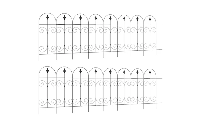 Outsunny Decorative Garden Fencing - 16pcs 44in X 25ft Outdoor Picket Fence Panels product image