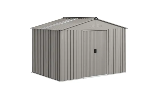 Outsunny Garden Storage Shed - Metal Outdoor Storage Shed House With Foundation Kit product image