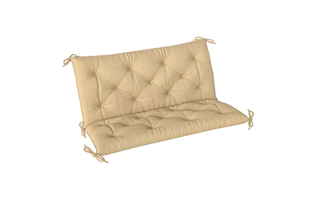 Outsunny Two-seater Bench Cushion - Khaki product image