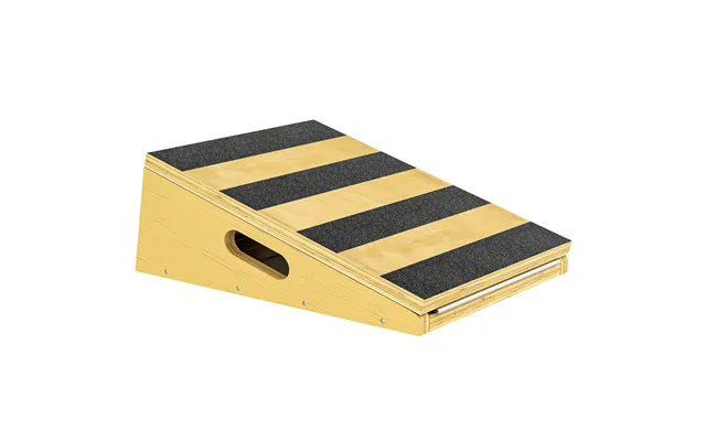 Portable Slant Board, Adjustable Incline Board Calf Stretcher With Extra Side-handle Design For Home Gym - Natural Wood 