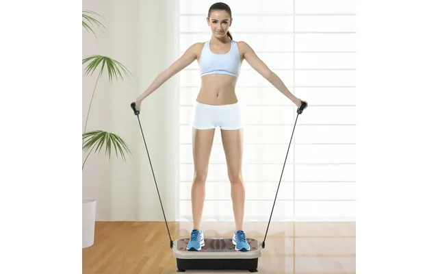 Vibration Plate Exercise Machine - Quiet Vibrating Plate For Weight Loss And Lymphatic Drainage With Resistance Bands