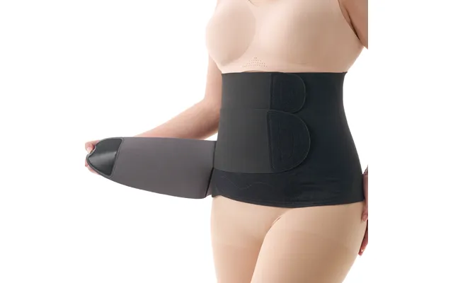 Momcozy Ergowrap Postpartum Belly Wrap - Postpartum Belly Band Height Standard Color Black Size L
