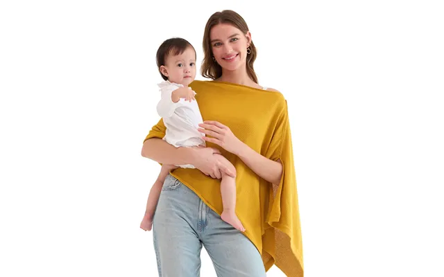 Momcozy Nursing Cover - Muti-use Privacy Poncho Color Ginger Yellow
