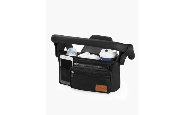 Momcozy Stroller Organizer - All-in-one Cup Holder & Pet Strollers Color Black