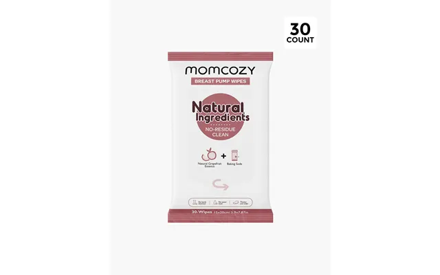 Natural Breast Pump Wipes - Safe & Convenient Style 30 Count Pack Of 1 product image
