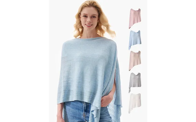 Tencel Lyocell Fabric Ultra-light Nursing Cover Color Blue Lite Size One Size