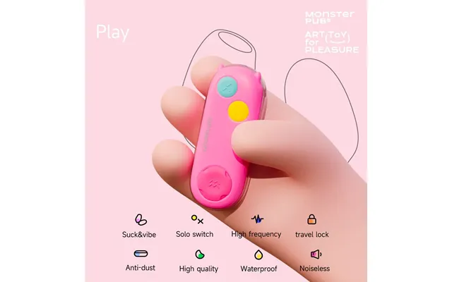 Paly Mini Handle Dual Suction & Vibe Egg product image
