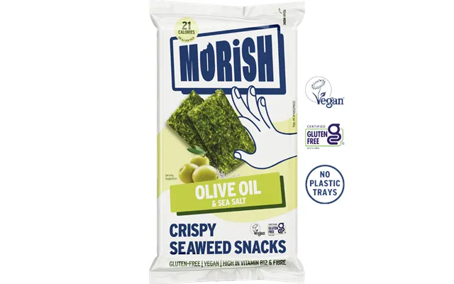 Crispy Olive Oil Seaweed Snacks - Pack 4g
