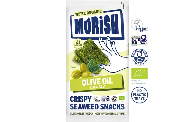 Organic Olive Oil Seaweed Snacks - Multipack 5x4g