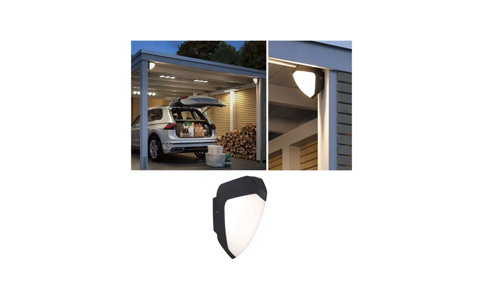 Ikosea Outdoor Wall Lamp W Sensor Swr Anthracite Paulmann - Modern