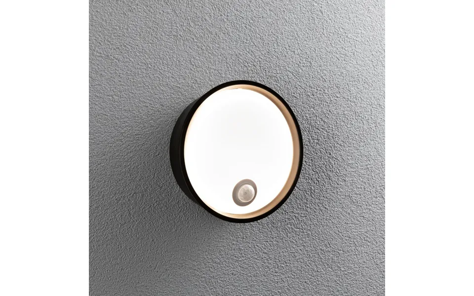Platomo Outdoor Wall Lamp W Sensor Swr Black Paulmann - Plastic