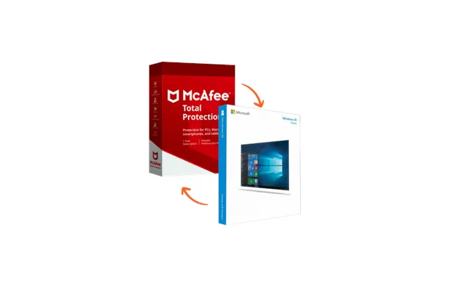 Windows 10 Home Mcafee Total Protection 1 Device 1 Year - Bundle