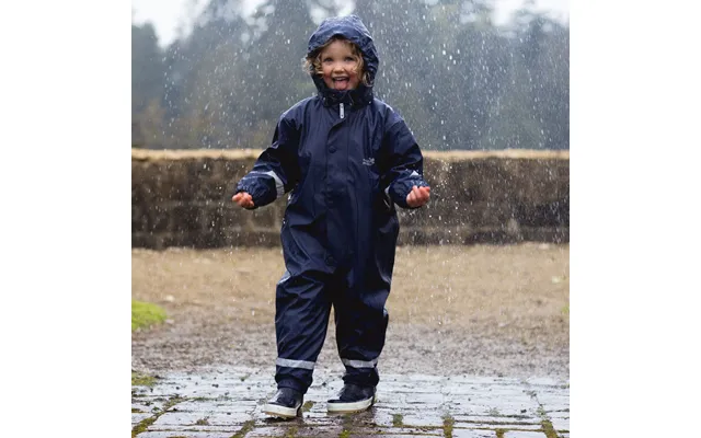 Baby Puddleflex Waterproof Fleece Lined Puddle Suit Navy - Muddy Puddles