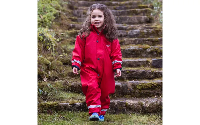 Baby Puddleflex Waterproof Fleece Lined Puddle Suit Red - Muddy Puddles