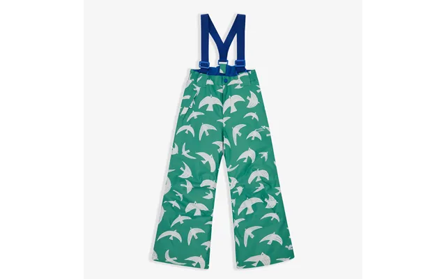 Kids Blizzard Ski Salopettes Green Bird - Muddy Puddles