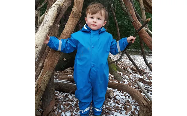 Rainy Day Waterproof Puddle Suit Blue