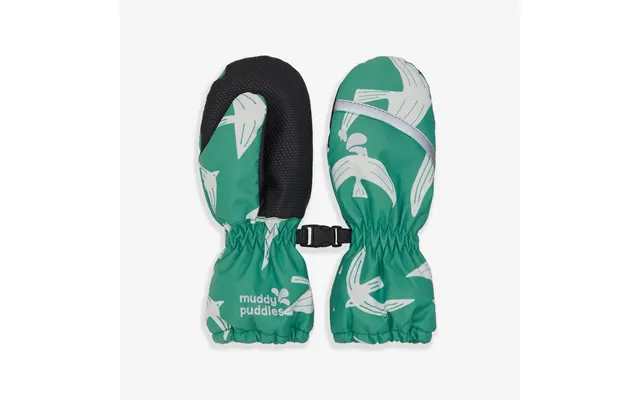 Ski Mittens Green Bird product image