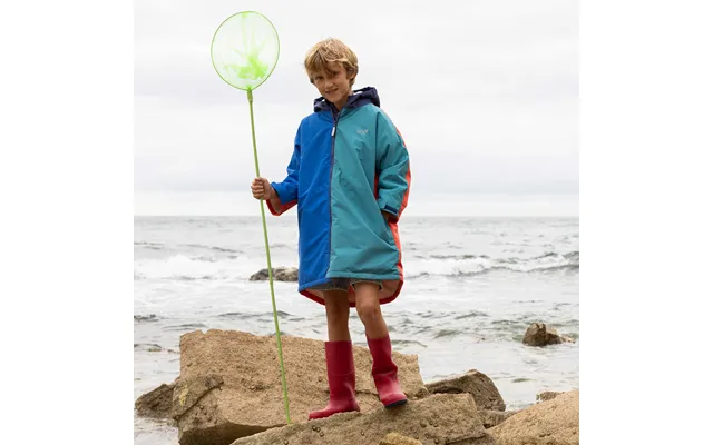 Toddler Waterproof Changing Robe Blue Colourblock - Muddy Puddles