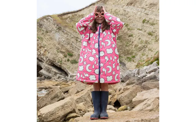 Toddler Waterproof Changing Robe Pink Weather - Muddy Puddles