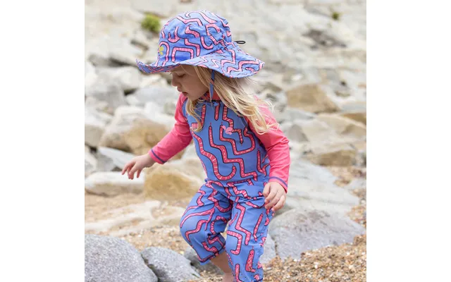 Uv Protective Sun Hat Pink Snake