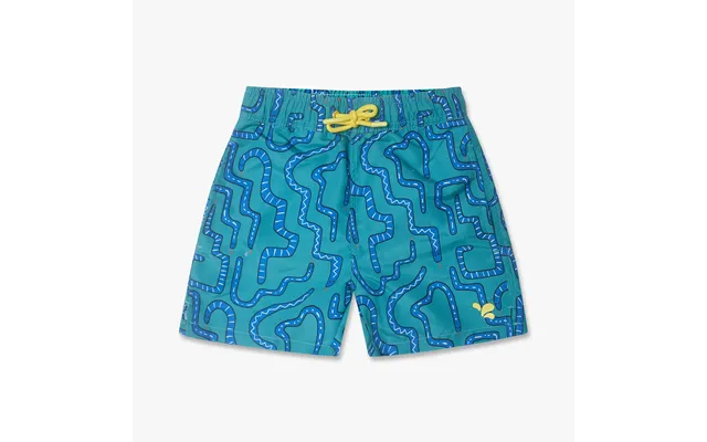 Uv Protective Swim Shorts Green Snake