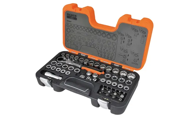 Bahco 53 Piece Combination Drive Pass Through Socket And Bit Set Metric