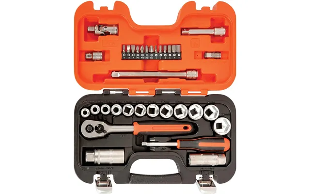 Bahco S330 34 Piece 1 4 And 3 8 Drive Socket Set