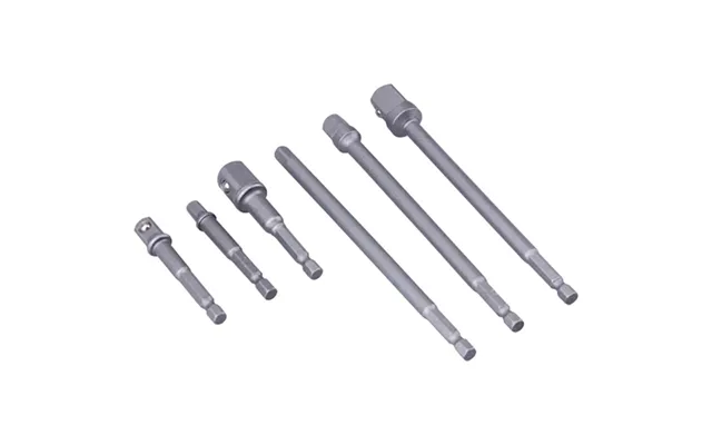 Blue 6 Piece 1 4 Hex Shank Square Drive Socket Adaptor Set