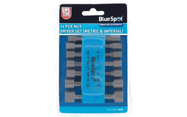 Bluespot 14 Piece Metric And Imperial Nut Driver Set