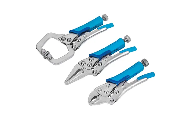 Bluespot 3 Piece Mini Locking Plier And C Clamp Set