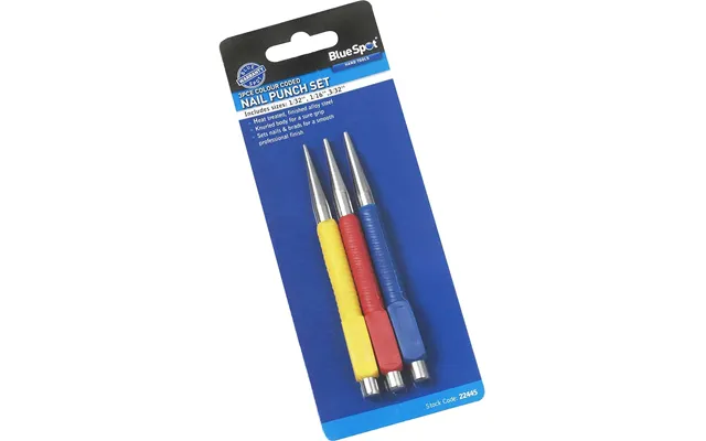 Bluespot 3 Piece Nail Punch Set