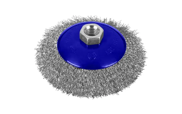 Bluespot Bevelled Crimped Steel Wire Cup Brush