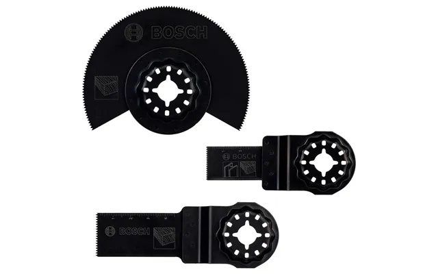 Bosch 3 Piece Wood Cutting Blade Set For Oscillating Multi Tools