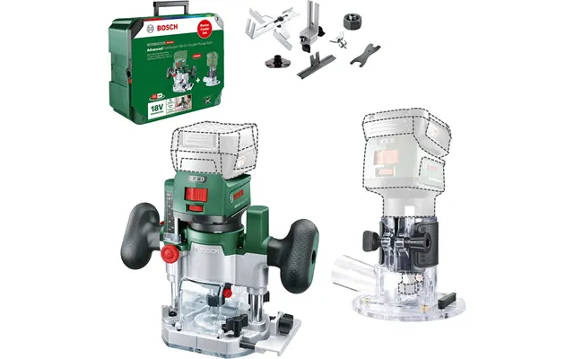 Bosch Advancedtrimrouter 18v-8 P4a 18v Cordless Trim Router With Plunge Attachment