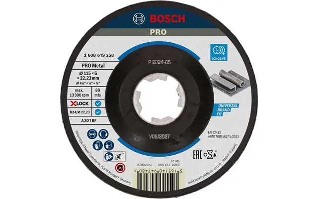 Bosch Pro X Lock Depressed Centre Grinding Disc