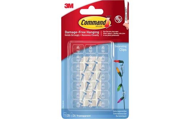 Command Adhesive Strip Decorating Clips