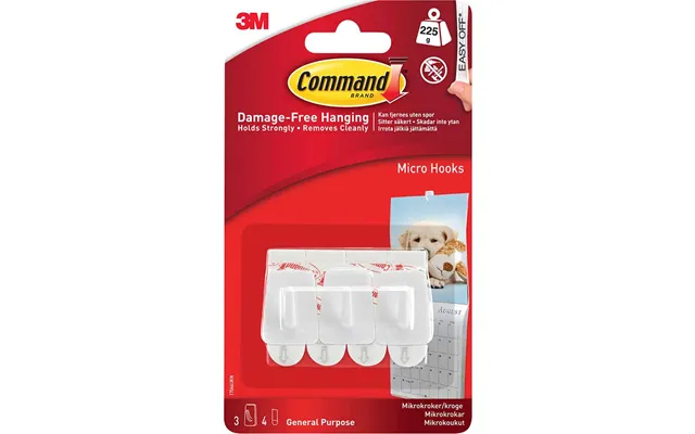 Command Adhesive Strip Micro Hooks